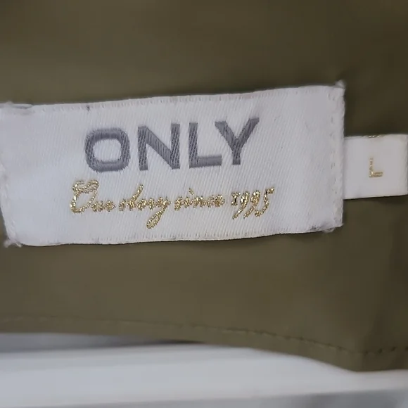 Only Women's Khaki Hooded Raincoat - Picture 2 of 4